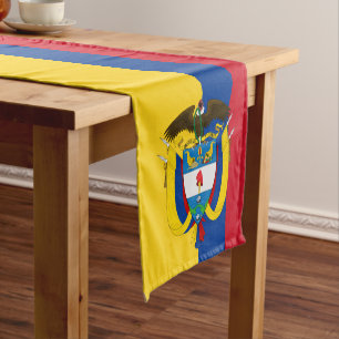 Colombiaanse vlag en Colombiaanse huisdecor/sportf Korte Tafelloper