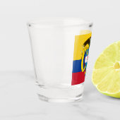Colombiaanse vlag en Colombiaanse patriot/sport Shot Glas (Links)