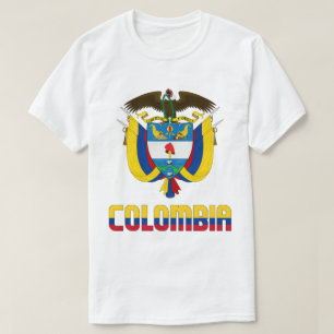 Colombiaanse vlag en wapenschild t-shirt