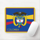 Colombiaanse vlag en wapenstilstand muismat (Met muis)