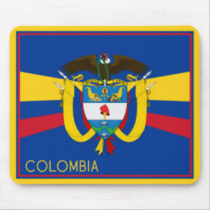 Colombiaanse vlag en wapenstilstand muismat