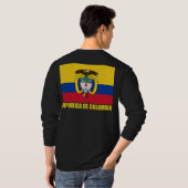 Colombiaanse vlag en wapenstilstand t-shirt (Achterkant volledig)
