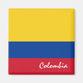 Colombiaanse vlag en Zuid-Amerikaanse vakantie- en Magneet (Voorkant)