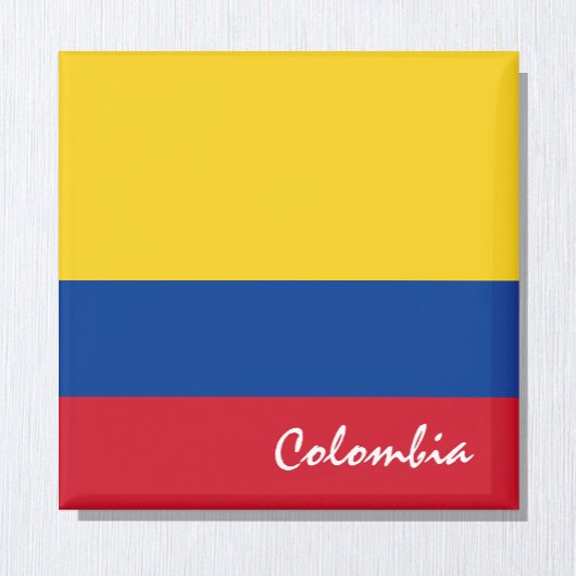 Colombiaanse vlag en Zuid-Amerikaanse vakantie- en Magneet