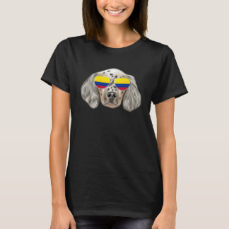 Colombiaanse Vlag Engelse Setter Hond Colombia Zak T-shirt
