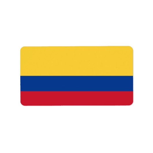 Colombiaanse vlag etiket (Voorkant)