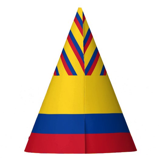 Colombiaanse vlag feesthoedjes (Achterkant)