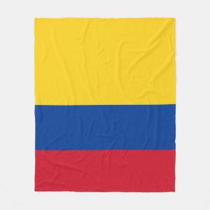 Colombiaanse vlag fleece deken
