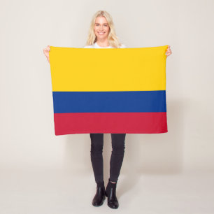 Colombiaanse vlag fleece deken