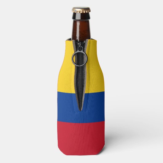 Colombiaanse vlag flesjeskoeler (Fles Achterkant)