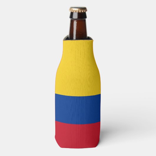 Colombiaanse vlag flesjeskoeler (Fles Voorkant)