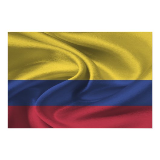 Colombiaanse vlag foto afdruk (Voorkant)
