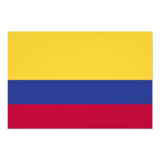 Colombiaanse vlag foto afdruk (Voorkant)
