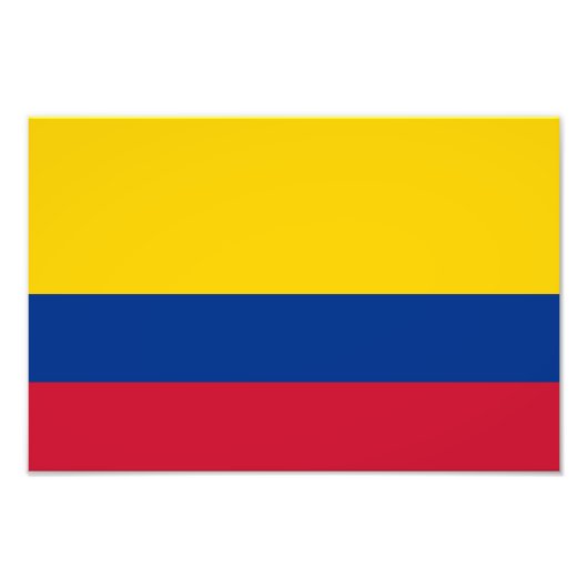 Colombiaanse vlag foto afdruk (Voorkant)