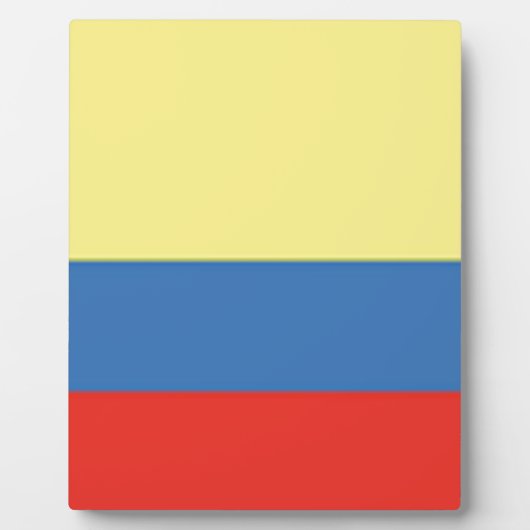 Colombiaanse vlag fotoplaat (Voorkant)