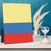 Colombiaanse vlag fotoplaat (Zijkant)