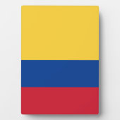 Colombiaanse vlag fotoplaat (voorkant)