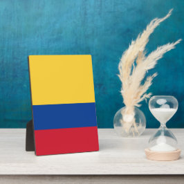 Colombiaanse vlag fotoplaat