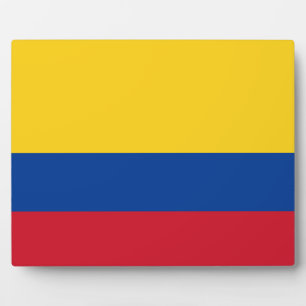 Colombiaanse vlag fotoplaat