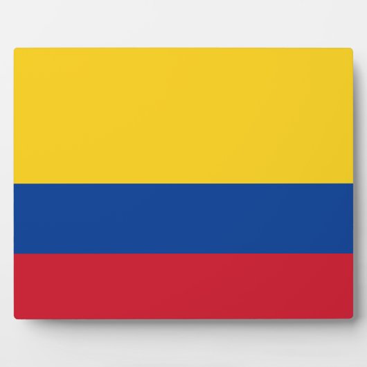 Colombiaanse vlag fotoplaat (Voorkant)