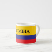 Colombiaanse vlag gepersonaliseerde espresso kop (Voorkant rechts)
