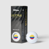 Colombiaanse vlag golfballen (Verpakking)