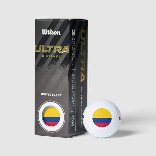 Colombiaanse vlag golfballen (Verpakking)