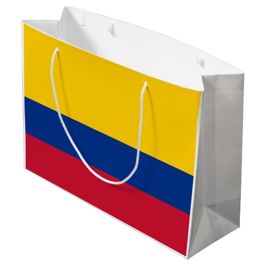 Colombiaanse vlag groot cadeauzakje (Achterkant Gekanteld)