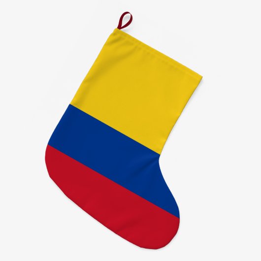 Colombiaanse vlag grote kerstsok (Voorkant (Hangend))