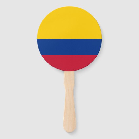 Colombiaanse vlag handwaaier (Voorkant)