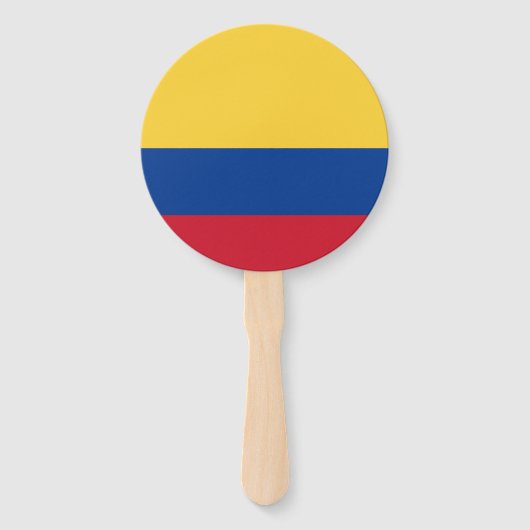 Colombiaanse vlag handwaaier (Voorkant)