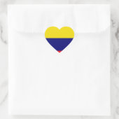 Colombiaanse vlag hart sticker (Tas)