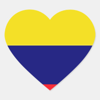Colombiaanse vlag hart sticker