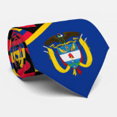 Colombiaanse vlag Heart CO Colombia Nationale Prid Stropdas (Opgerold)