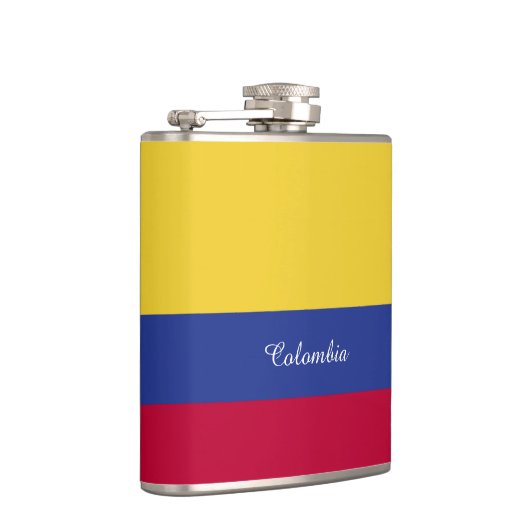 Colombiaanse vlag heupfles (Rechts)