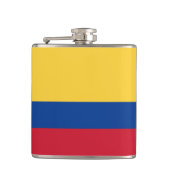 Colombiaanse vlag heupfles (Voorkant)