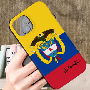 Colombiaanse vlag Hoesje, Colombiaanse mode/sport iPhone 15 Case