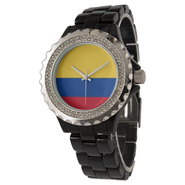 Colombiaanse vlag horloge (Gekanteld)