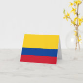 Colombiaanse vlag kaart (Gele Bloem)