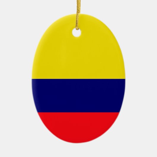 Colombiaanse vlag keramisch ornament (Voorkant)