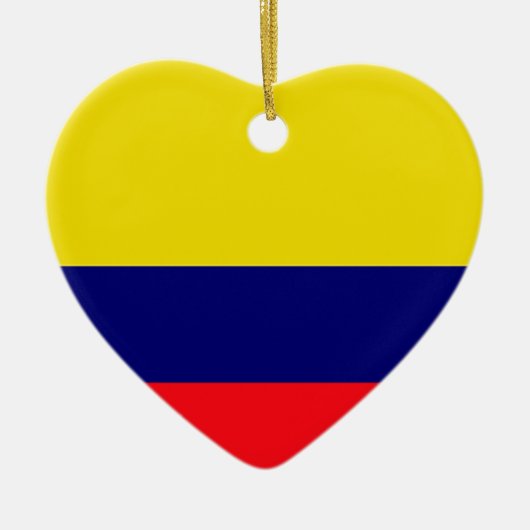 Colombiaanse vlag keramisch ornament (Voorkant)