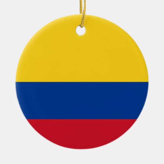 Colombiaanse vlag keramisch ornament (Voorkant)