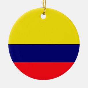 Colombiaanse vlag keramisch ornament