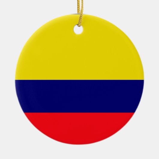 Colombiaanse vlag keramisch ornament (Voorkant)