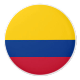 Colombiaanse vlag keramische knop