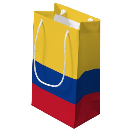 Colombiaanse vlag klein cadeauzakje (Achterkant Gekanteld)