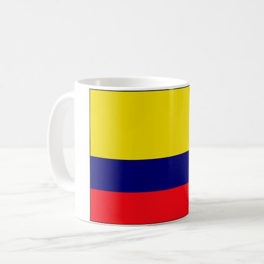 Colombiaanse vlag koffiemok (Voorkant links)