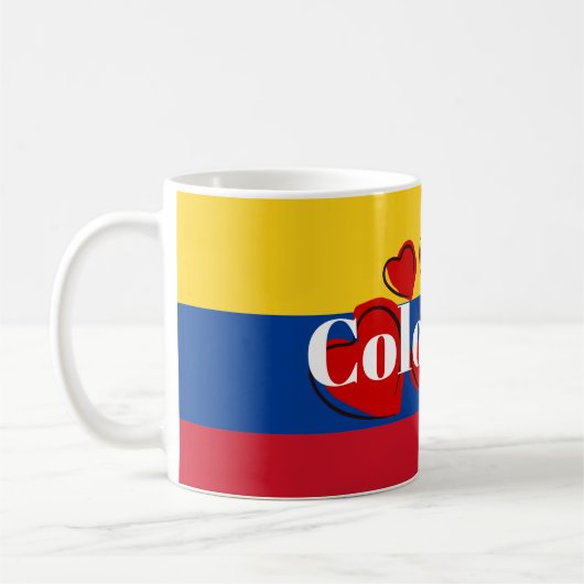 Colombiaanse vlag koffiemok (Links)