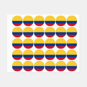 Colombiaanse vlag labels (Vel)