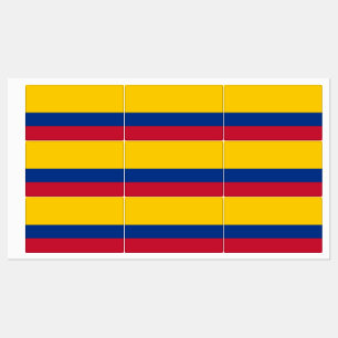 Colombiaanse vlag labels